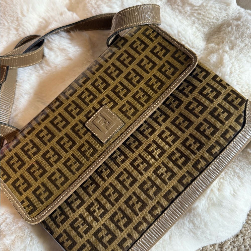 Fendi Gray and Black Women's Bag